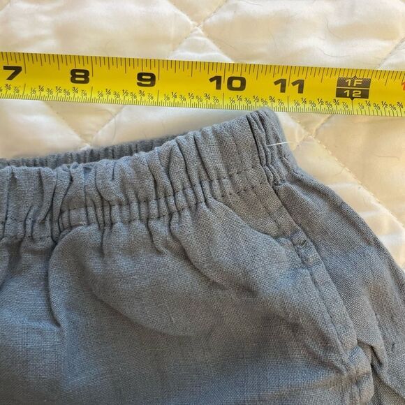 J Jill 100% Linen Blue Pants Size XSP - Picture 6 of 8